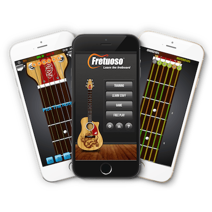 Fretuoso® app screens